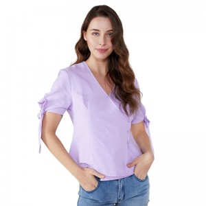 Thời trang nữ bán buôn thiết kế voan mùa hè áo giản dị
